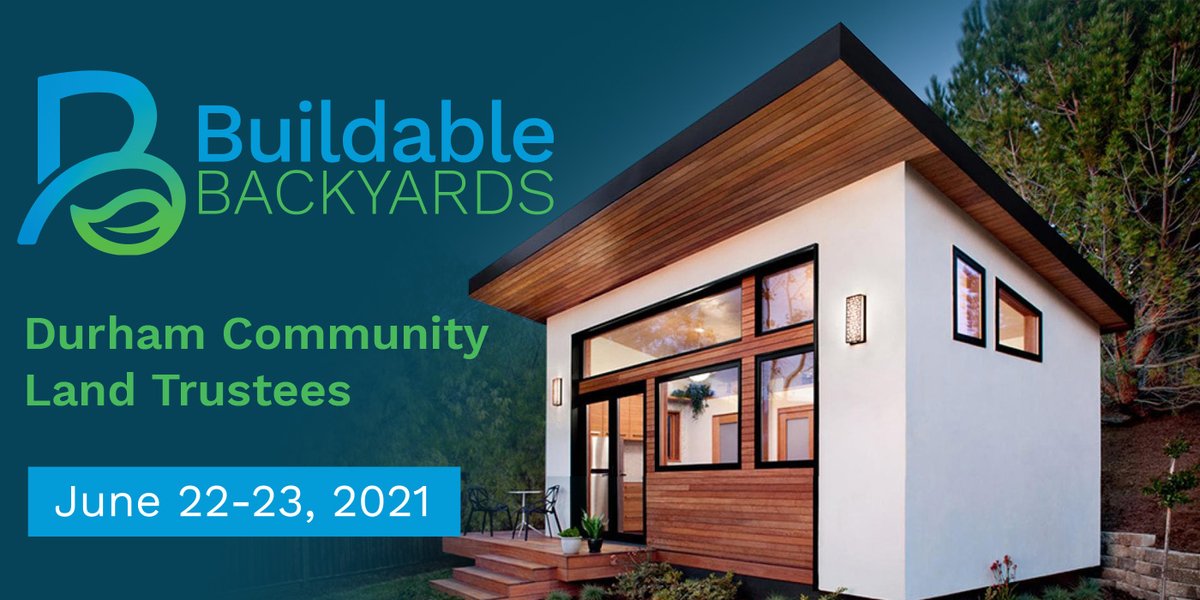 BuildableBacky1's tweet image. Durham Community Land Trustees&apos; Buildable Backyards Real Estate Summit is TOMORROW! Space is limited, and we don&apos;t want you to miss out! REGISTER NOW! bit.ly/33cTRHW