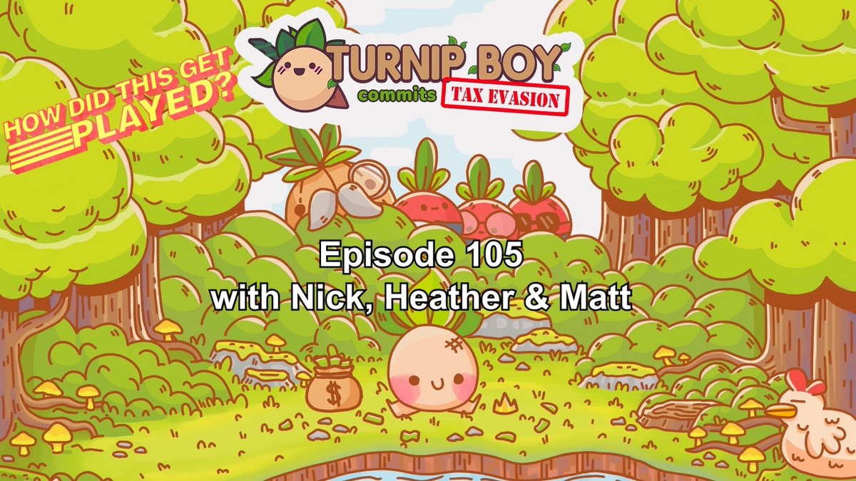 Today on @getplayedpod, @nickwiger, @heathercampbell & @mattapodaca dig in on Turnip Boy Commits Tax Evasion! They talk about the game’s sense of humor, the fetch quests, and an old segment returns! h.earwolf.com/hdtgp