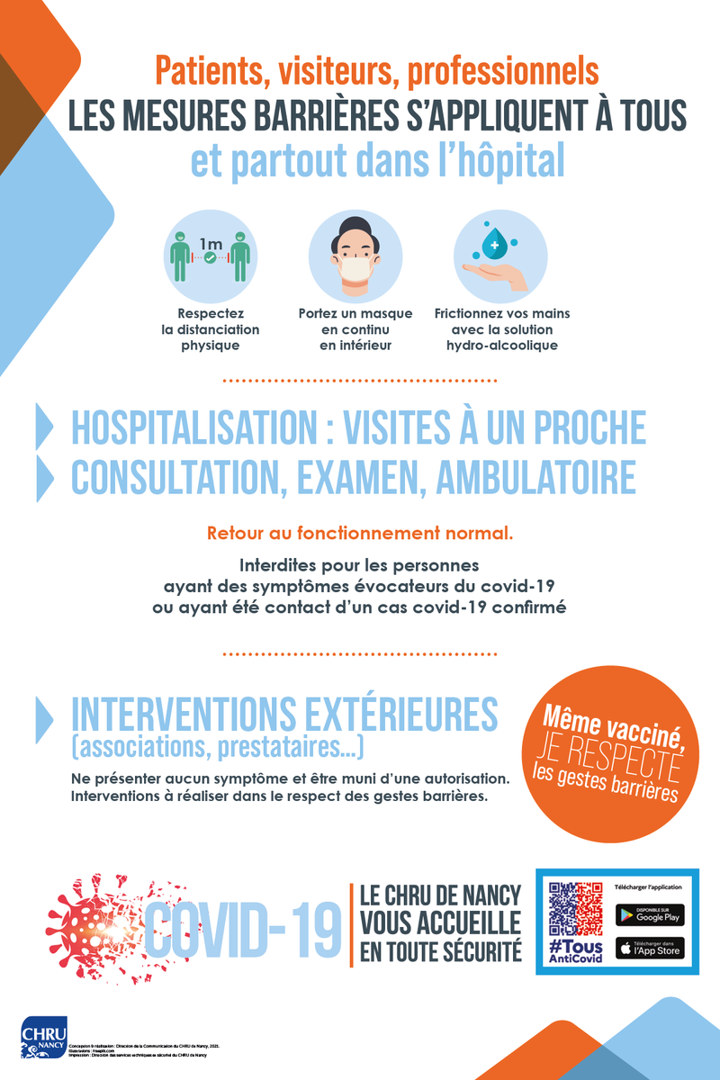 [21.06.21] Retour à la normal pour les visites au <a href="/CHRU_de_Nancy/">CHRU de Nancy</a> 
👉 urlz.fr/fXbJ