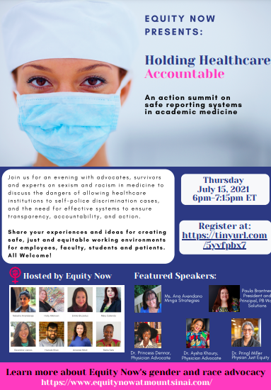 Stella Safo, MD MPH (@ammahstarr) on Twitter photo Excited for our July 15th event to discuss ways to hold medicine accountable around addressing discrimination.
<a href="/pringlmillermd/">Pringl Miller MD FACS</a> <a href="/ayshakhoury/">Ayshakhoury</a> <a href="/DrDennar/">Princess Dennar</a> and the whole <a href="/EquityNowSinai/">Equity Now at Mount Sinai</a> crew will be there.
Join us by registering:
tinyurl.com/5yvfpbx7 Excited for our July 15th event to discuss ways to hold medicine accountable around addressing discrimination.
<a href="/pringlmillermd/">Pringl Miller MD FACS</a> <a href="/ayshakhoury/">Ayshakhoury</a> <a href="/DrDennar/">Princess Dennar</a> and the whole <a href="/EquityNowSinai/">Equity Now at Mount Sinai</a> crew will be there.
Join us by registering:
tinyurl.com/5yvfpbx7