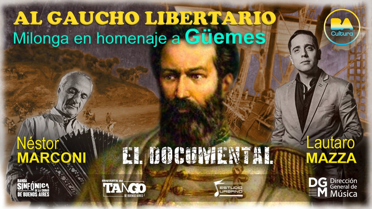 Hoy en #ElArranque de <a href="/la2x4/">La 2x4</a> presentamos con <a href="/jmbeati/">Juan Manuel Beati</a> la #MilongaalGauchoLibertario dedicada a #Guemes <a href="/deRadios/">deRadios.com</a> <a href="/ArgtTANGO/">TANGO Y FOLKLORE ARGENTINO</a> <a href="/Musica_BA/">Dirección General de Música</a>  
<a href="/xavierzaballa/">xavier zaballa</a> <a href="/buenosaires/">Buenos Aires</a> <a href="/datacultura/">BA Cultura</a> <a href="/LautaroMazza2x4/">Lautaro Mazza</a>