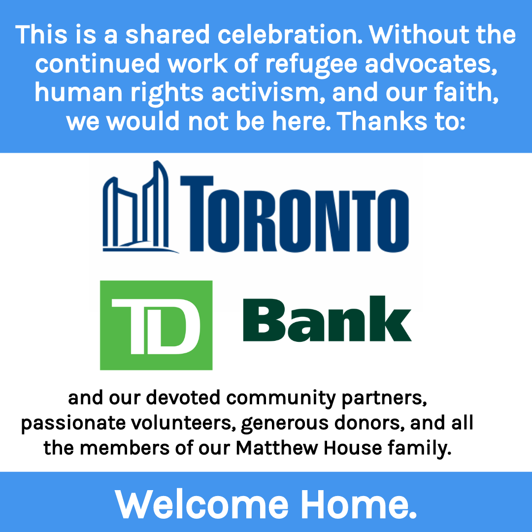 mhouseto's tweet photo. While we wish we could give everyone a piece of cake, today we are still hosting the most heartwarming of *virtual* housewarmings. We’d like to thank our community and partners, especially @td_canada, for helping us open doors to a new home, new life, and new hope for refugees. https://t.co/3tEljXk37s