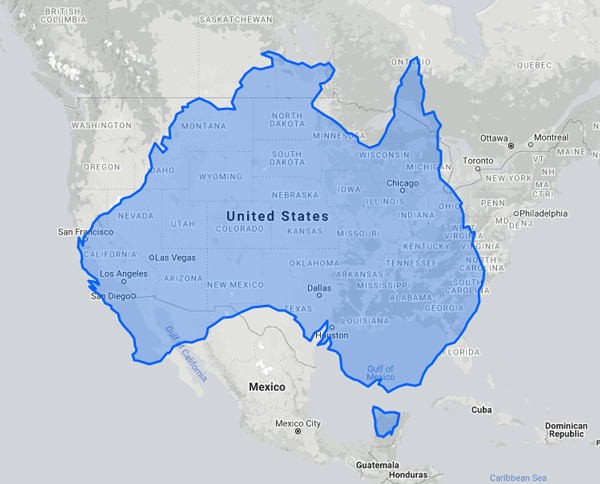 SeterraGeo's tweet photo. See the true size of any country: https://t.co/RxiSrwMD10
#truesize #mapprojections #maps #onlinetool #socialstudies #classroomtools #australia https://t.co/cvS7oLB4PJ
