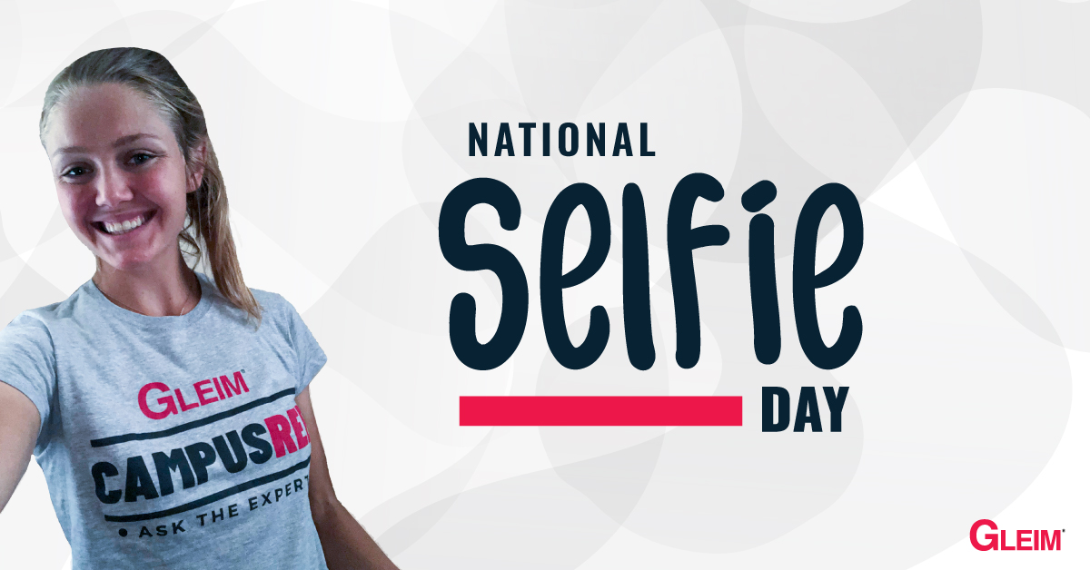 GleimCMAReview's tweet photo. Today is National Selfie Day! Share selfies of you studying, using your Gleim materials, or to celebrate that you passed your exam! #NationalSelfieDay #GleimCMA https://t.co/GOrfARMbYg