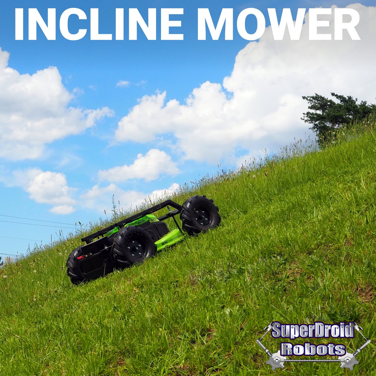SDRobots's tweet image. Need to #mow on an incline? #SuperDroidRobots is here to help! Our #engineers are working on a new #rc #lawnmower that can handle slopes up to 35 degrees. Keep an eye out, it&apos;s coming soon! superdroidrobots.com/shop/