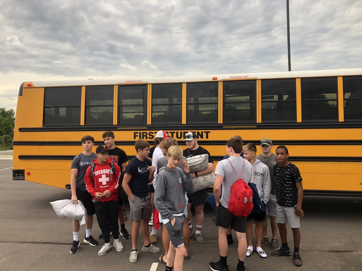 jayswrestling's tweet photo. And they’re off...to Lincoln for @CampsNebraska! Go show ‘em the Jay way to wrestle this week, fellas! Safe travels. #JayPride https://t.co/YBgg9zK6qT