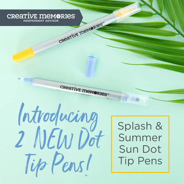 MemoryKeepingR's tweet image. Pool together creative designs for sharing your stories of summertime with the Splash Dot Tip Pen! This photo-safe blue dot tip pen features a fine tip on one end to journal, write headlines and draw...

🛍 - creativememories.com/user/memorykee…