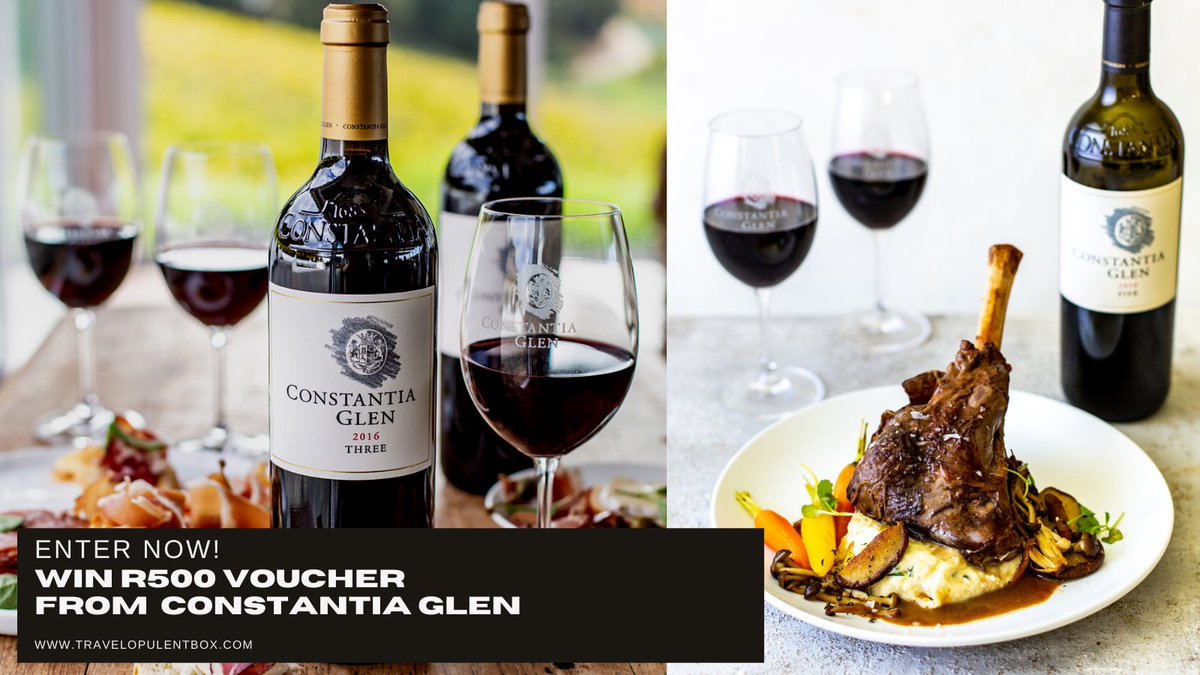 travelopulent's tweet photo. #GIVEAWAY 1 
#WIN R500 Meal Experience Voucher from Constantia Glen. 
To enter simply: follow @travelopulent, @ConstantiaGlen and RT this post! 

Good luck! 
https://t.co/vkUaBbOICh 

T&amp;Cs: You must be 18+. Open for SA. Next giveaway live on Thursday! 
#wine #southafrica #travel https://t.co/2tep95Vti7
