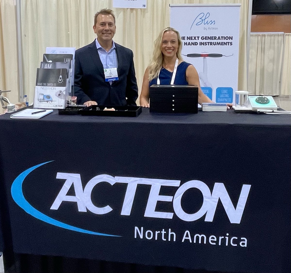 ActeonUSA's tweet photo. Thank you to everyone who visited the #ACTEON booth at this year's @YourADHA Annual Meeting! We had a wonderful time showcasing our Bliss line of #handinstruments, #NEWTRON, and more. #adha2021 #rdh #dentalhygiene #dentalhygienists #blissbyacteon https://t.co/orP7Bi1tWZ