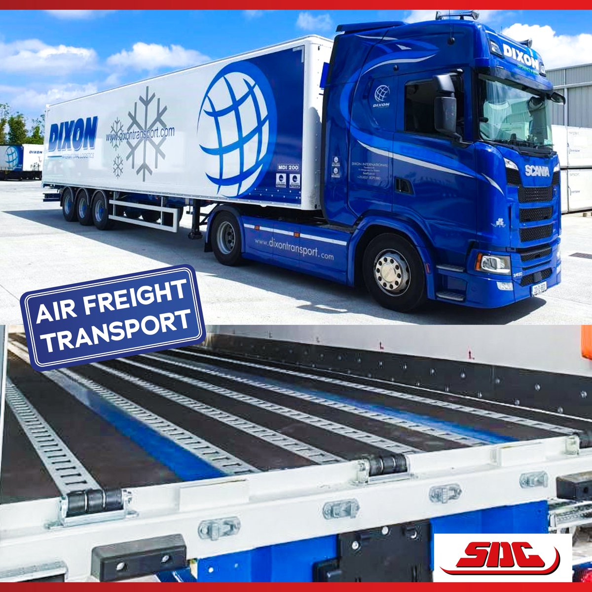 SDCtrailers's tweet photo. SHINY & NEW
Congratulations to @DixonTransport on their new SDC Boxvan trailer fitted with roller bed and load locking system for air freight transport. ✈️
Best Wishes and Many Thanks for choosing SDC!
#builttoperform #SDCtrailers #boxvan #airfreight #transport https://t.co/Z1Z0xCTGHW