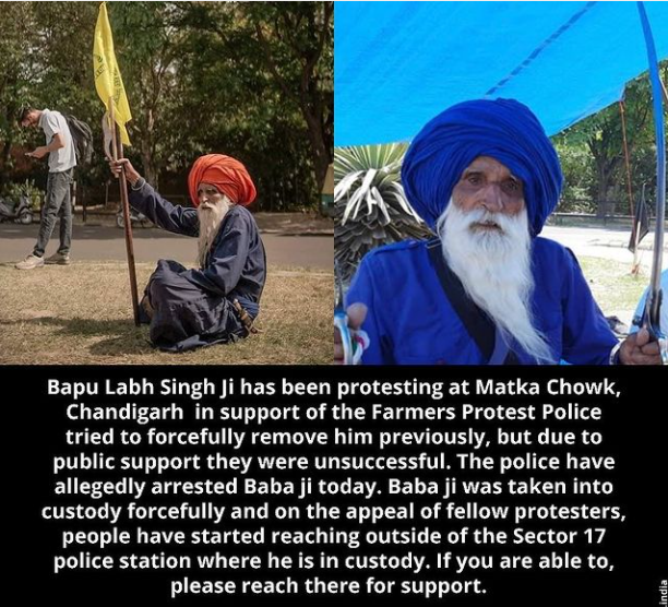 Keerut2's tweet photo. #FarmersProtest 
Spread this news regarding Baba Ji. May God Bless Him and help him through this difficult time. https://t.co/TX5Wjfd5x1