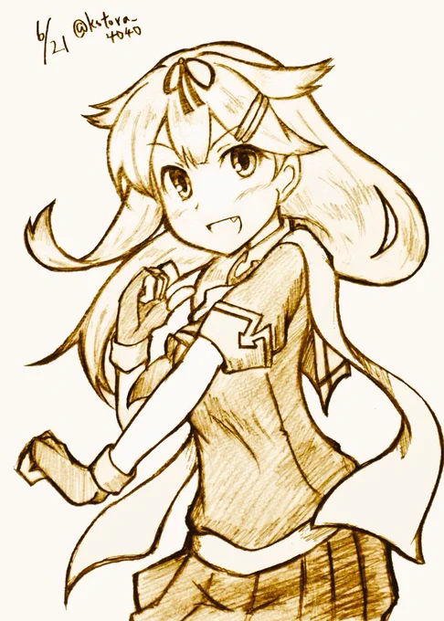 素敵なP.A.R.T.Y. ～ユニバース・フェスティバル～しましょ!
#艦これ版深夜の真剣お絵描き60分一本勝負
#艦これ版真剣お絵描き60分一本勝負_20210621 
