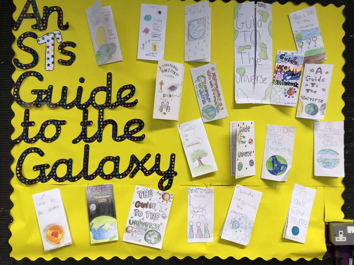 S1’s guide to the galaxy on display. Can you spot yours? <a href="/GlenrothesHS/">Glenrothes High School</a>