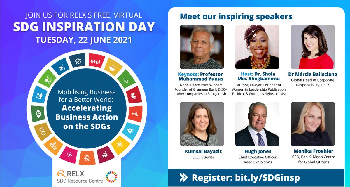 This year's SDG Inspiration Day will bring together innovators, thought leaders and sustainability professionals to catalyse business action on the SDGs. Reserve your place here: spkl.io/601643JV2