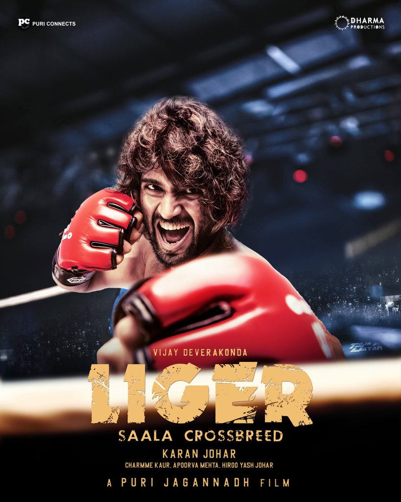 Here is the #LIGER Poster work ✨! 

#SaalaCrossbreed #VijayDeverakonda 
@TheDeverakonda  @DharmaMovies @PuriConnects