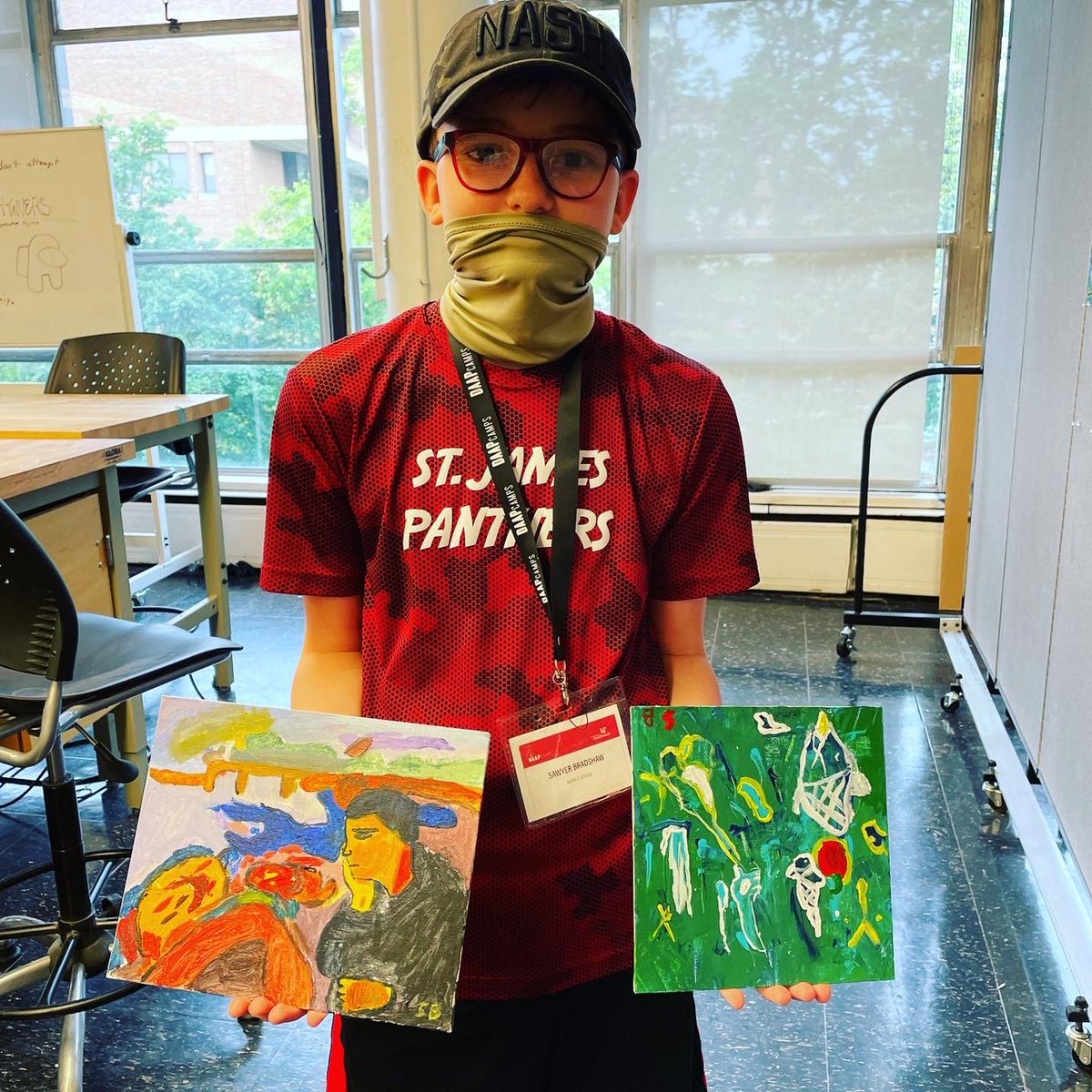 STJPanthersArt's tweet photo. Sawyer loved the DAAP Art camp. His words, it was exceptional. Here are a few pictures of some of the things he did. 
Love to see students passion for Art! https://t.co/GbL9oQwK5n
