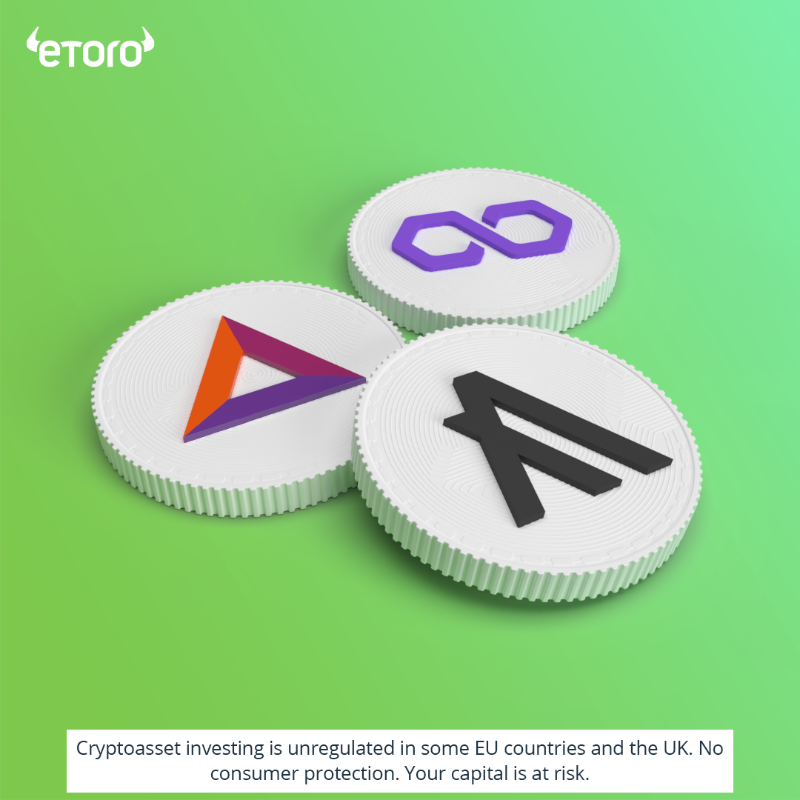 eToro's tweet photo. We just added $ALGO, $MATIC & $BAT π₯³
Don't worry, we hear you loud and clear. There's more crypto to come π