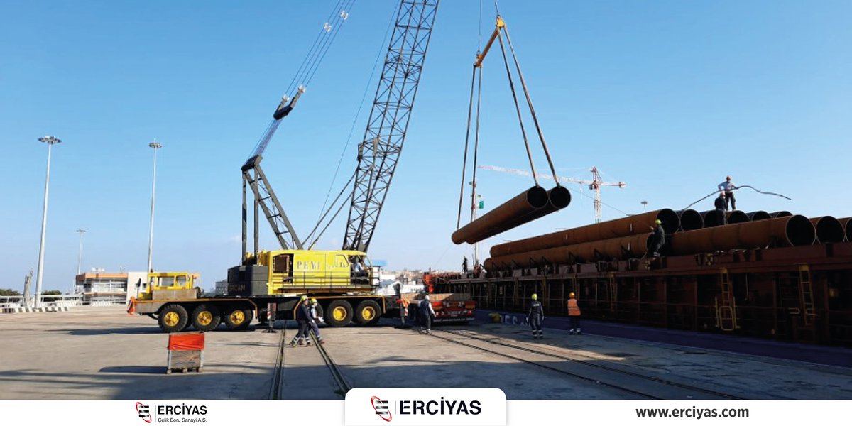 Erciyas boruları İtalya, Taranto SanCataldo liman inşaası projesinde kullanılmak üzere gemiden indiriliyor.

Erciyas pipes are unloaded from the vessel for Taranto-SanCataldo Marine Construction Project in Italy.

#erciyas #erciyasholding #rcendüstri #erciyassteelpipe #pipe