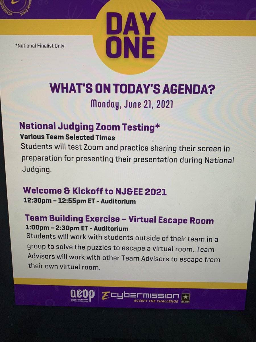 DenisecWright's tweet photo. @ecybermission Day One Begins #NationalFinalists from #SouthCarolina go #TeamAstroSTEM @DearDISes @faithplunkett89 @JBR_Kleinmann @AprilDeGennaro @JamesFalletti @mrspennaela @TheRealChandaJ @SSA_Mark @HVTechCoach @rocksatthestars @clinty @timneedles @_HerbBaker @_AReichert l https://t.co/NfqG8q3xMX
