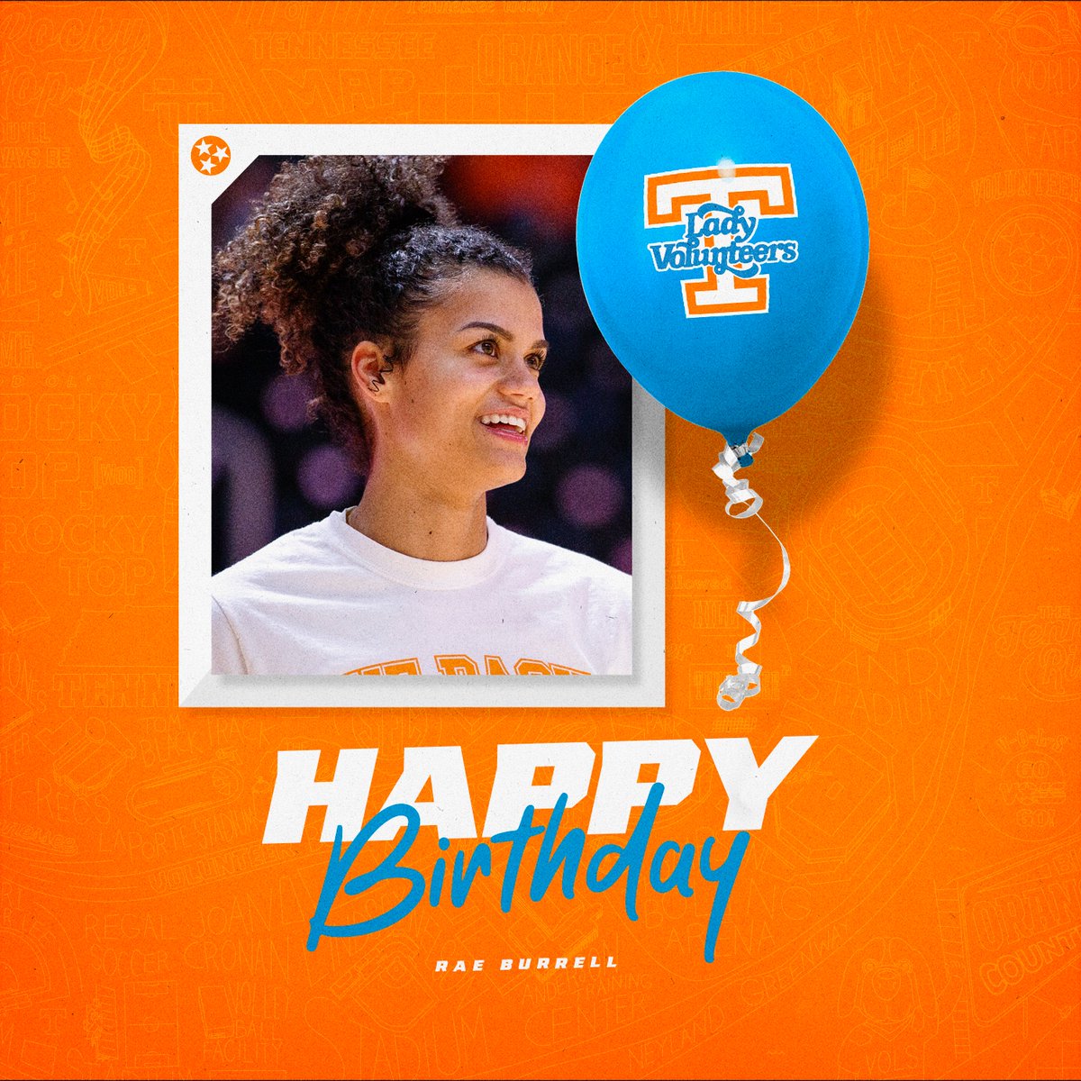 LadyVol_Hoops's tweet image. It's Rae's BIG DAY.

Happy birthday, @Raehoops 🥳