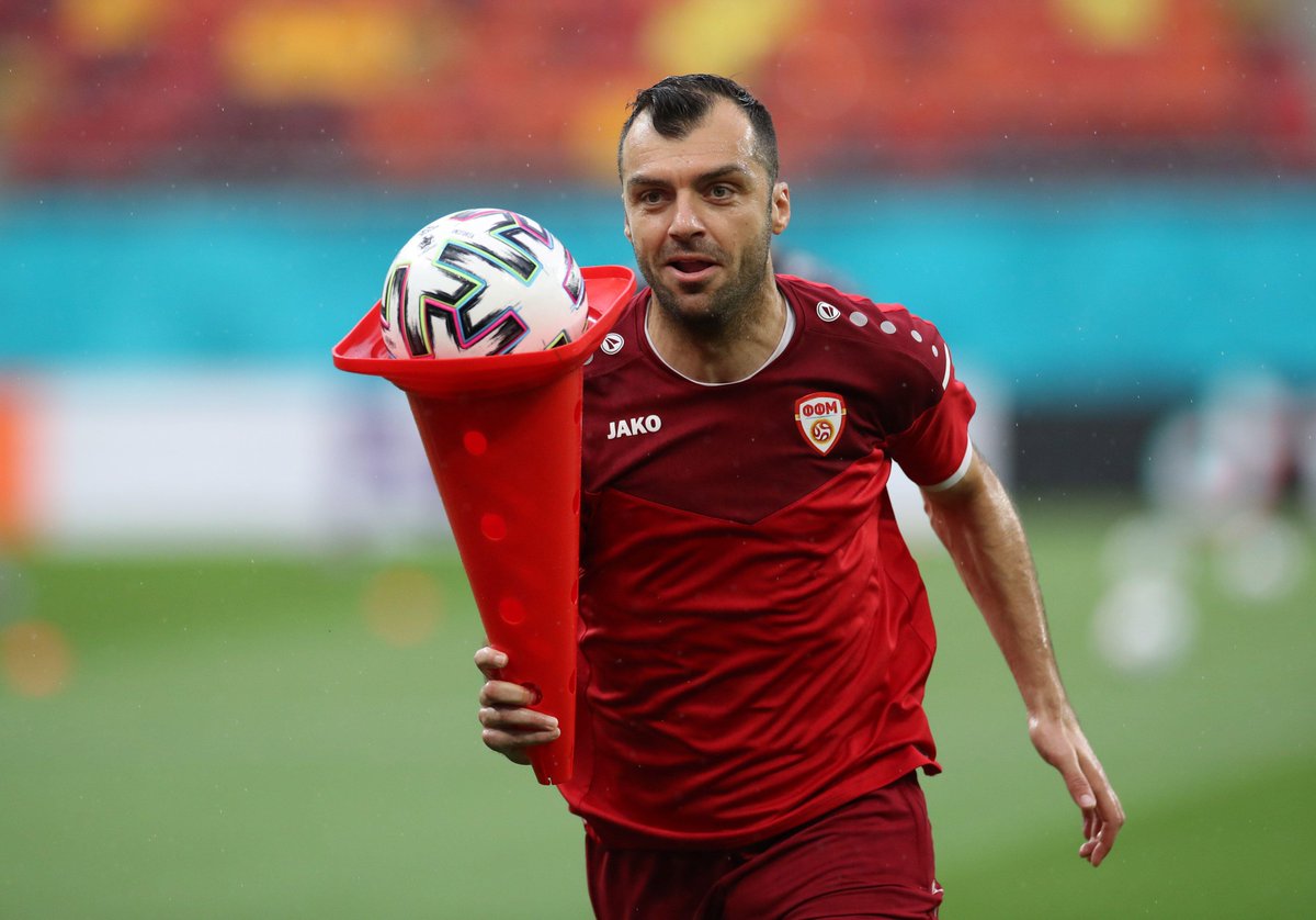 Goals at #EURO2020:

Harry Kane, Kylian Mbappe, Bruno Fernandes and Eden Hazard: 0 

37-year-old Goran Pandev: 1

#MKD