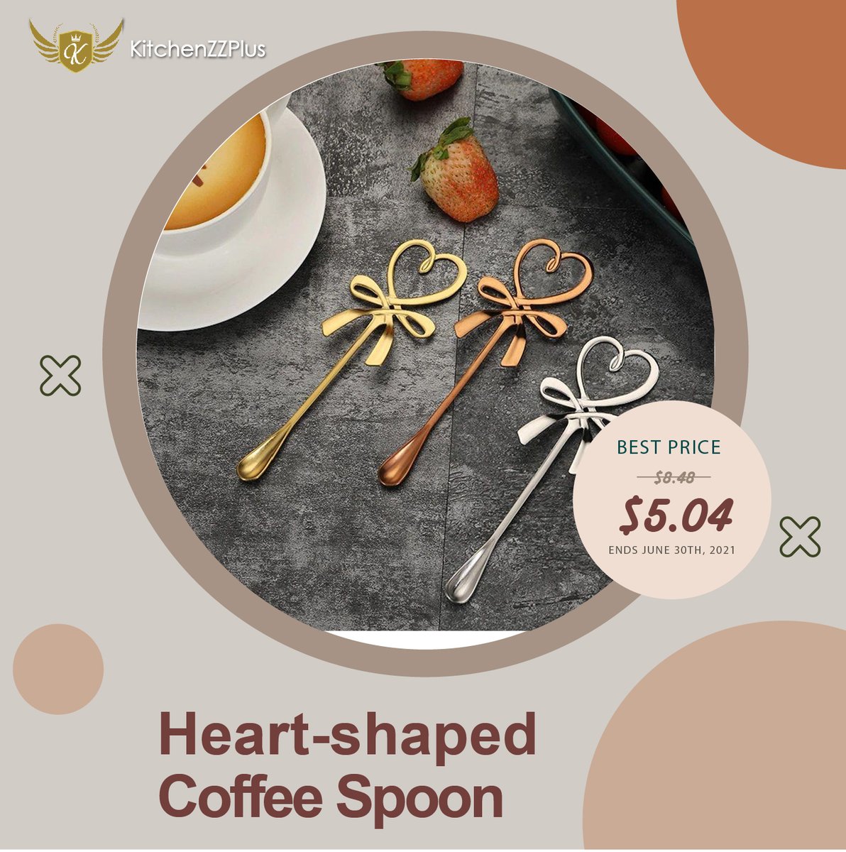 Add a heart 💖💖💖 to your everyday with our Coffee and Tea Mini Spoon! ☕☕☕ Fashionable and cute - perfect for afternoon tea as you enjoy your cup of tea or coffee or as you cool down with a tub of ice cream.

Sale Now for a Limited Time!!!
👉🏻👉🏻👉🏻 bit.ly/Heart-Shaped-S…