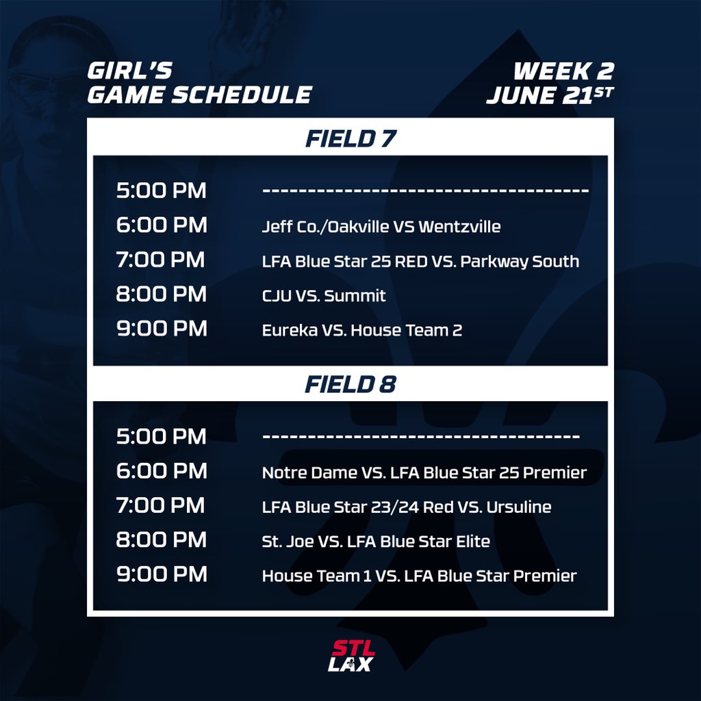 StLouis_Lax's tweet photo. We’re ready for Week 2! #SummerLeague #MissouriLacrosse #StLouisLax https://t.co/UykyRttgxd