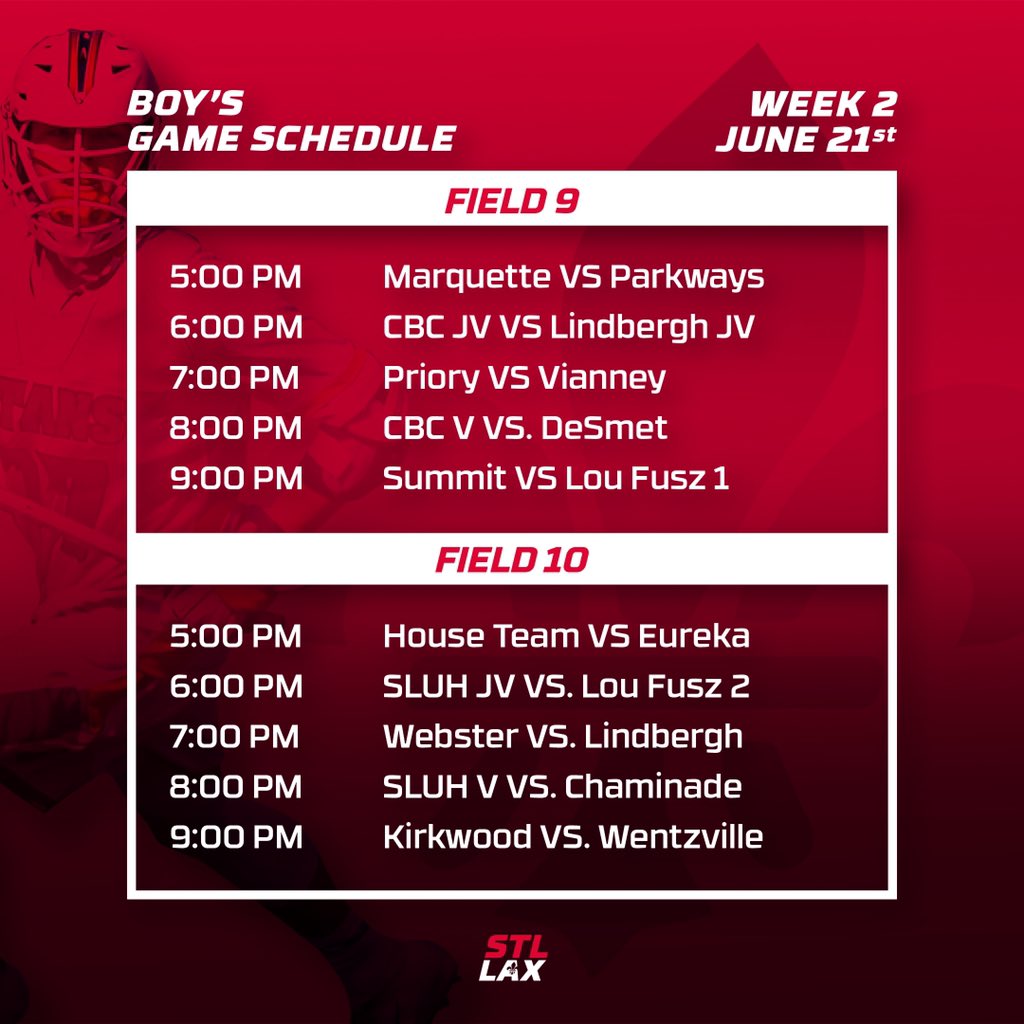 We’re ready for Week 2! #SummerLeague #MissouriLacrosse #StLouisLax