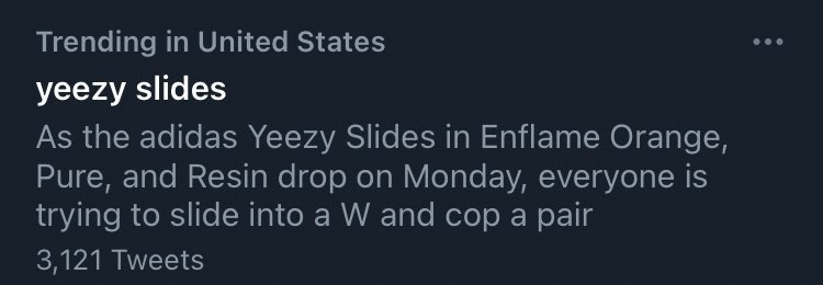 MadSchemes's tweet photo. Live look at Twitter moderators typing up the caption for yeezy slides today https://t.co/f5kwLLtEZa