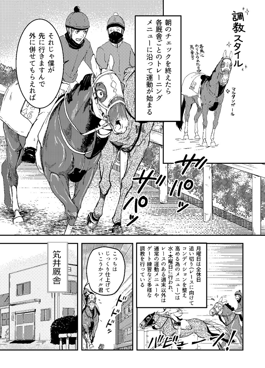 Uzivatel こぶじめ 休 Na Twitteru 創作競馬漫画ｓｔａｂｌｅｒｓ