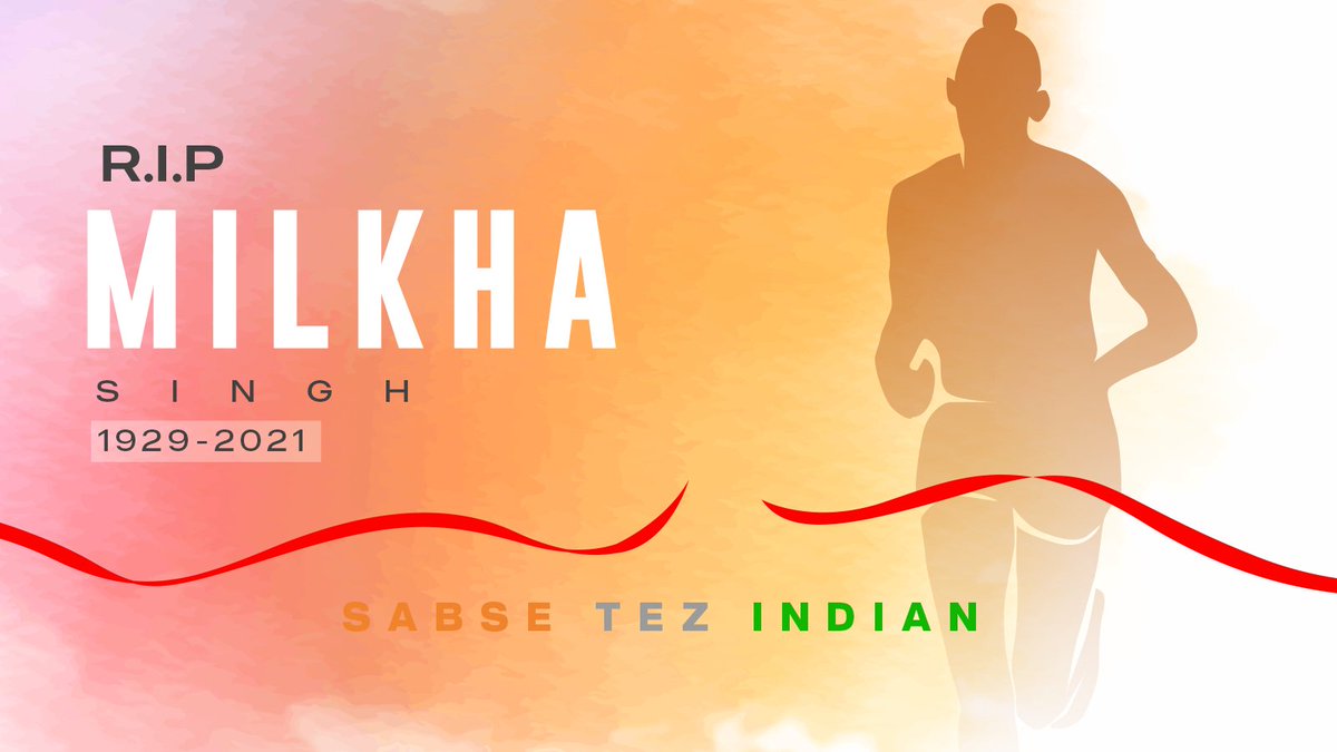 IndiaToday's tweet photo. Ace sprinter and a shining soul, our very own and beloved ‘Flying Sikh’ has gone far, far away. The legendary Indian sprinter passed away on June 18.
We remember the ‘Sabse Tez Indian’ with immense respect and love. May his soul rest in peace!
#MilkhaSingh #RIP #RIPMilkhaSingh https://t.co/Rfa7YMAEIn