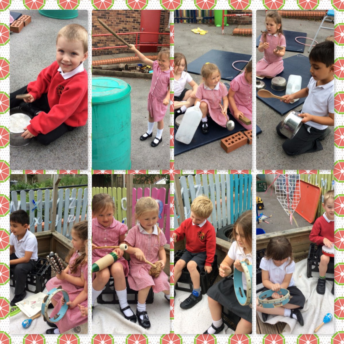 Today, the children in Marvellous Minibeasts have been making music with percussion instruments. We have been experimenting with loud and quiet sounds and copying rhythms. They have also had a go at some urban percussion. I am sure they would love to continue at home.
