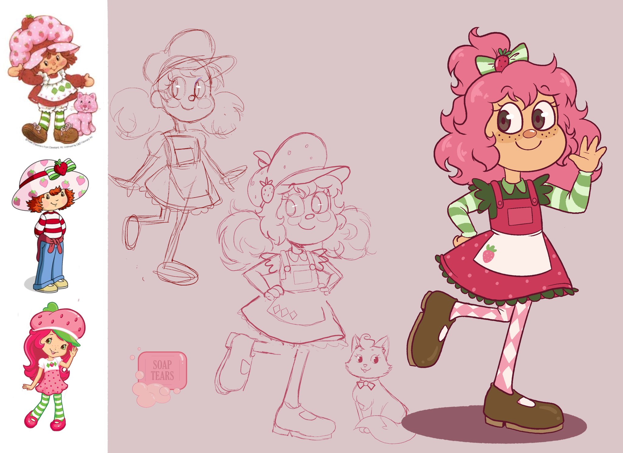 Strawberry Shortcake Art Board Print ubicaciondepersonas.cdmx.gob.mx