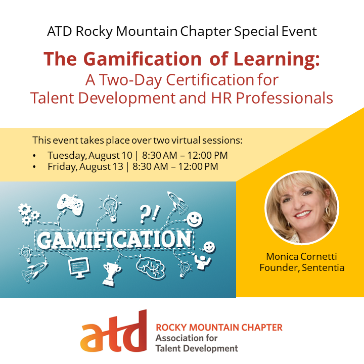 atdrmc's tweet photo. This program is like no virtual conference or Zoom workshop you’ve attended. The Sententia Gamification Certification is a complete immersion experience that leaves you creatively inspired and technically masterful. Learn more here: https://t.co/T0rmmOiLbT #atdrmc #coatd https://t.co/ewqj2uzDUN