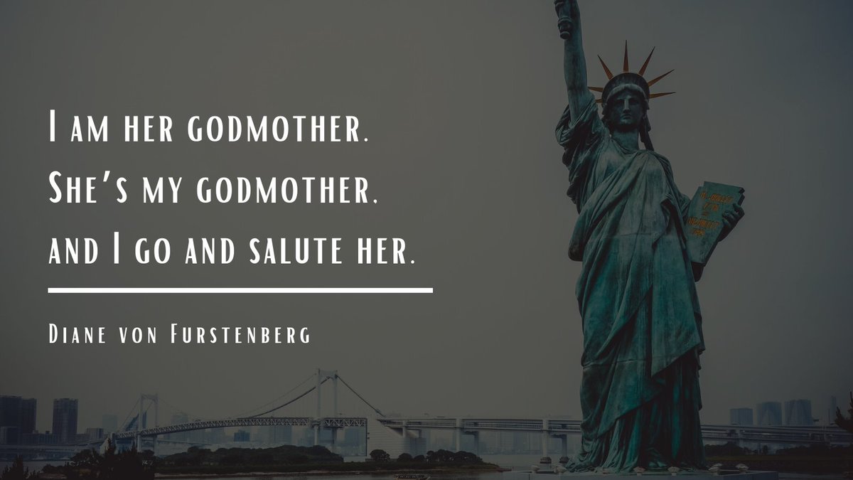 Why is <a href="/DVF/">DVF - Diane von Furstenberg</a>, "A temporary godmother of Lady Liberty?" Because she wants to give back to the Lady who was an unwavering, guiding godmother figure in her life.
🎧Listen to #FrancoFiles to hear about the ties between these two women: bit.ly/FrancoFiles