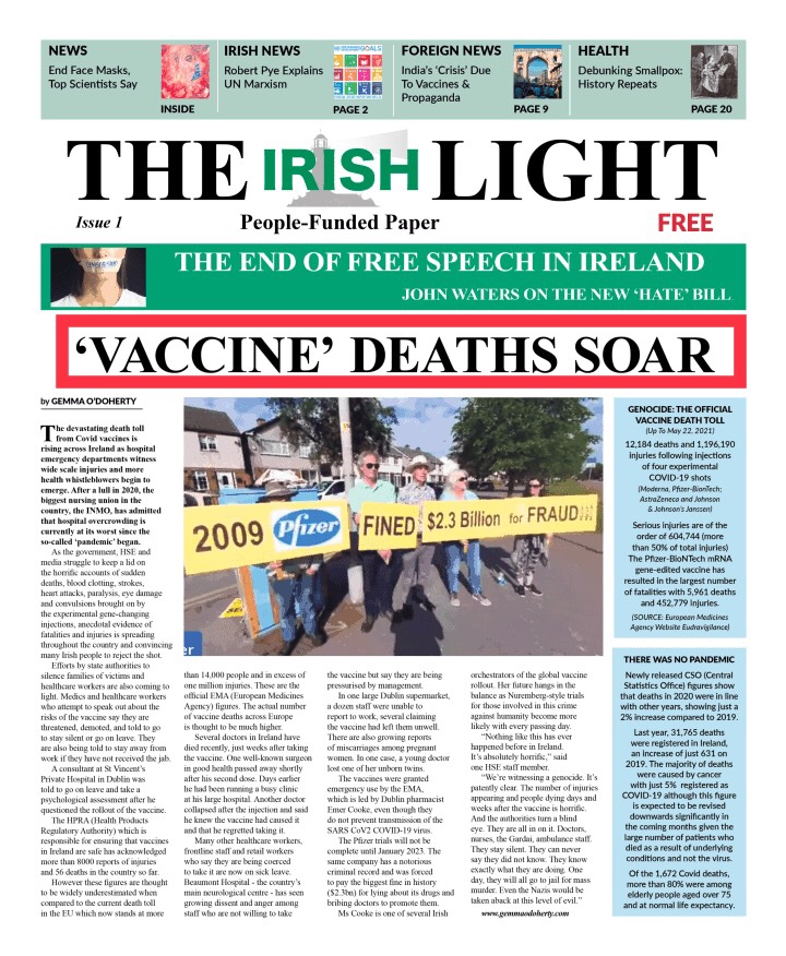 rifain_nouvelle's tweet image. 🔥 Après le Royaume-Uni 🇬🇧 c’est l’Irlande qui fait face à une explosion de personne qui décède après avoir été #vaxXiné … ⬇️ :