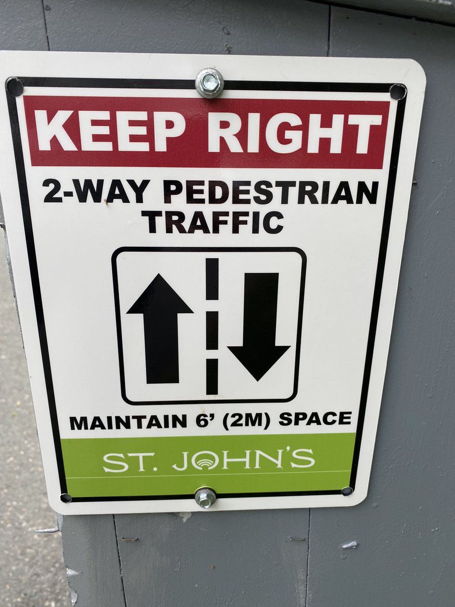 Do you want me to keep right or stay left?! @CityofStJohns