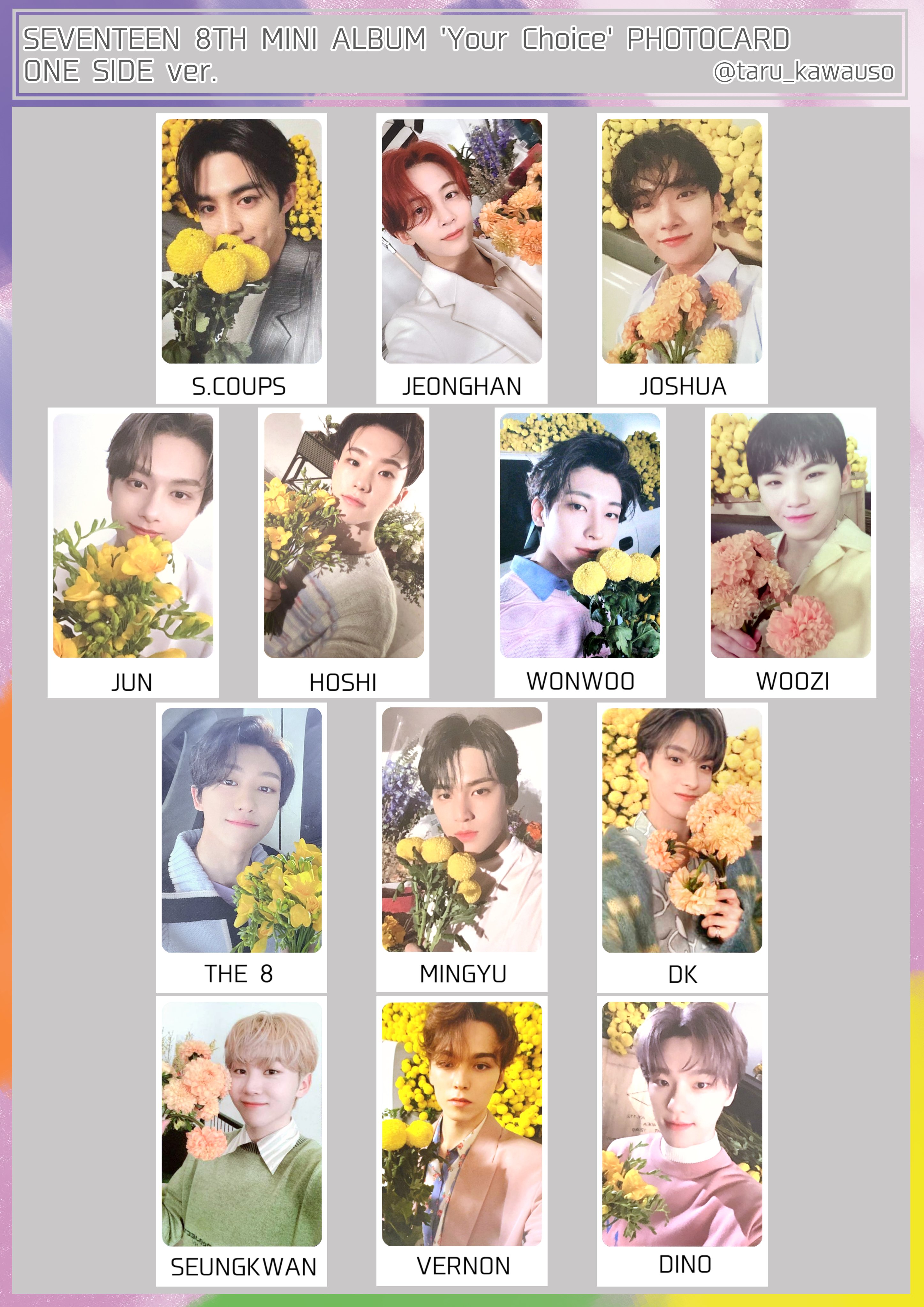 SEVENTEEN Your Choice JAPAN HMV LTD Official benefit Photo