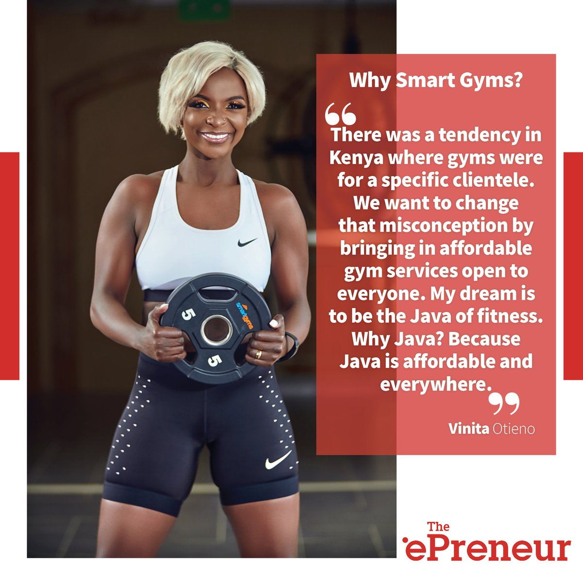 theepreneurke's tweet photo. Here is why @vinitaotieno started @smartgymske. Get the whole story via link in bio
#epreneur #business #smartgyms #businesstips #businessdeal https://t.co/X4b0n27CZw