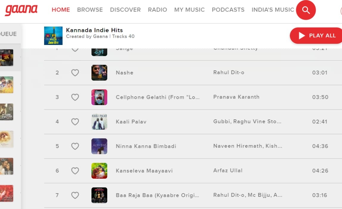 evolRecord5's tweet photo. .@gaana Thank you!
#NinnaKannaBimbadi is #Top5 under Kannada Indie hits @gaana! https://t.co/fS0FAFZ9Z3