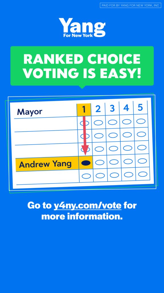 Yang for New York tweet media