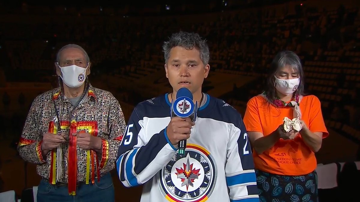 NHLJets's tweet image. Today, we recognize the unique heritage, diverse cultures &amp;amp; outstanding contributions of First Nations, Inuit and Métis peoples and remain committed to the work of truth and reconciliation. #IndigenousPeoplesDay 🧡