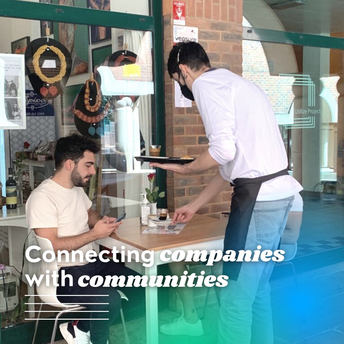 TheUtilize's tweet image. It's been amazing to see a larger footfall recently around the Pepper St area, with more and more people from different communities coming together to converse.
It was our vision to see this through. Its lovely to see a growing number of people outside our @laninacaffeemercato.