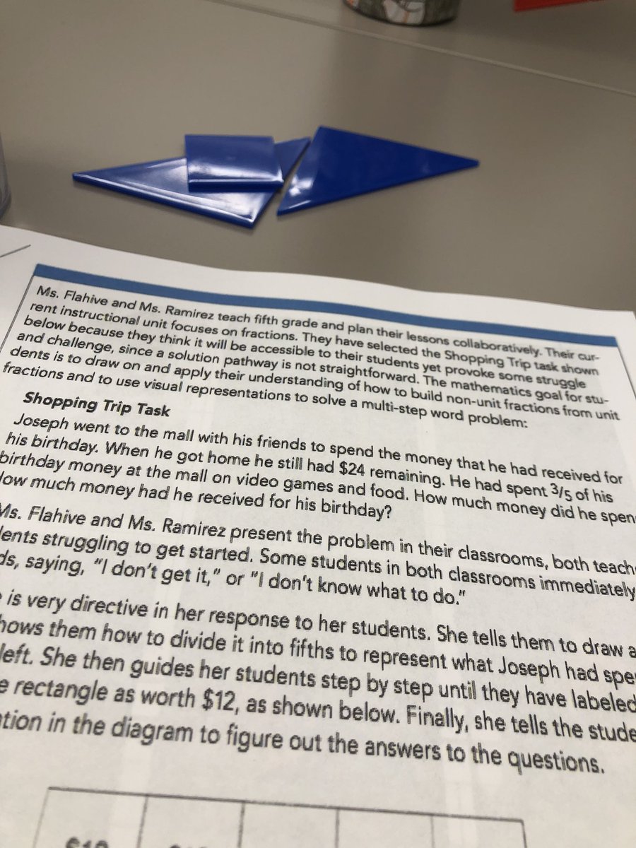 “Instead of rescuing their answers, rescue their thinking”. Unpacked productive math struggle with John SanGiovani with elementary teachers today. <a href="/JohnSanGiovanni/">John SanGiovanni</a> @742LnT