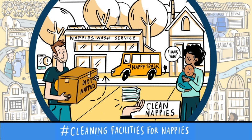 In a truly #circulareconomy, reusable nappies are the easy choice, as well as the most environmentally friendly! 

Governments should encourage the establishment of nappy services such as laundries to help people make the switch to reuse.

#wechoosereuse #ReuseRevolution