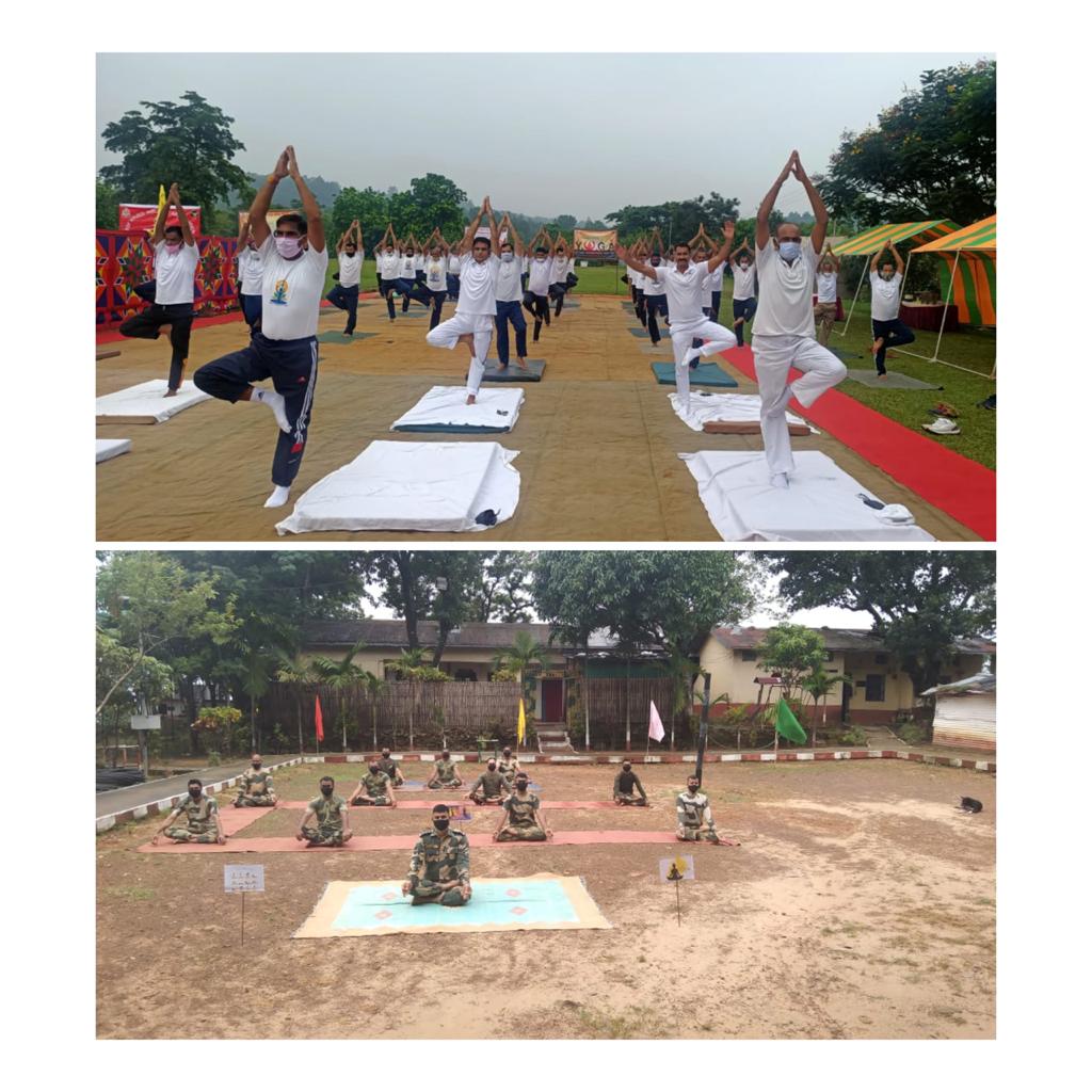 BSF_Meghalaya's tweet photo. Troops of @BSF_Meghalaya performing #yoga on Indo-BD #border.
@BSF_India
#YogaForWellness
#YogaWithBordermen
@PMOIndia
@MoHFW_INDIA https://t.co/iLPcYtC05M