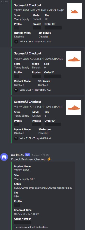 <a href="/VeloxBots/">Velox</a> <a href="/destroyerbots/">Project Destroyer</a> 
Prox: <a href="/bigboyproxies/">BigBoyProxies</a> <a href="/jeru035/">Jeru035</a> 
CG: <a href="/ahiddensociety/">Hidden Society Placeholder</a>
