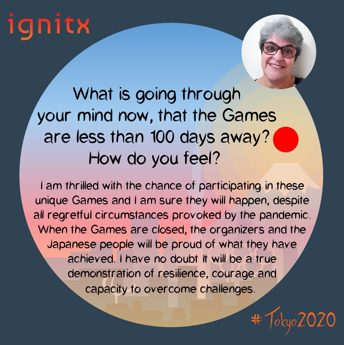 ignitx_sports's tweet photo. #IGNITX Countdown to #Tokyo2020 campaign features Sonia Almeida 🇧🇷 who will be in Tokyo as the IF 🚴🏻Services Supervisor!
Read Sonia's full interview 🎙 here - https://t.co/9nbF82mtHd https://t.co/EcjWLDxPxW