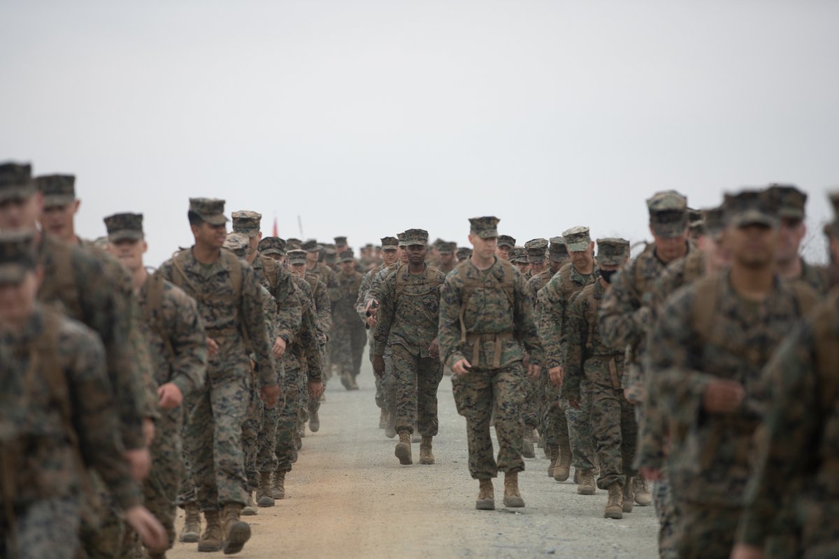 Have a great #MotoMonday, everyone! @imig_marines bringing the motivation with an eight mile hike through the hilly terrain of Camp Pendleton.