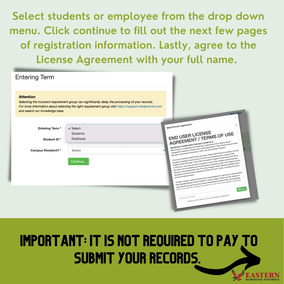 EWUWellness's tweet photo. Submitting your required Measles, Mumps and Rubella immunization record--or even your COVID-19 vaccine record is so easy! Follow this quick tutorial or visit our immunization webpage for FAQs, more detailed directions and additional information. #bewellewu #ewu #goeags https://t.co/FNNaDlf8Y8